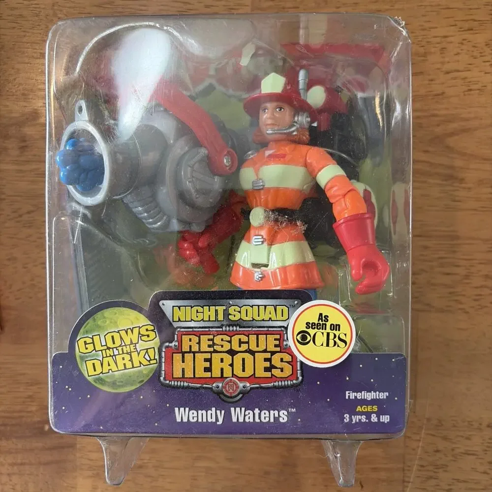 1999 Fisher-Price Rescue Heroes Wendy Waters Firefighter in Original Box